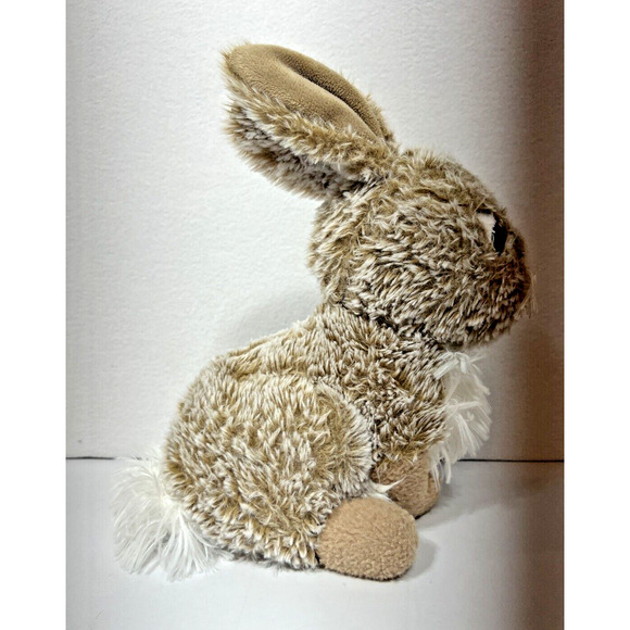 Walmart Realistic Brown 10" Sitting Bunny Rabbit Celebrate Plush Stuffed Animal - Picture 3 of 4